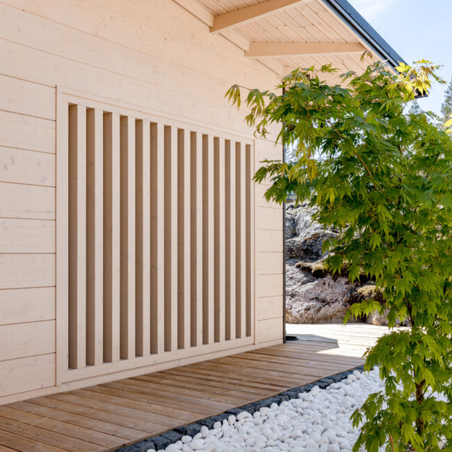 Honka Haiku atrium log home Finland Honkarakenne photography architectural